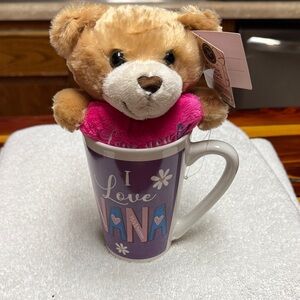 Modern Expressions "I Love Nana" Plush Teddy Bear and Mug gift set. office
